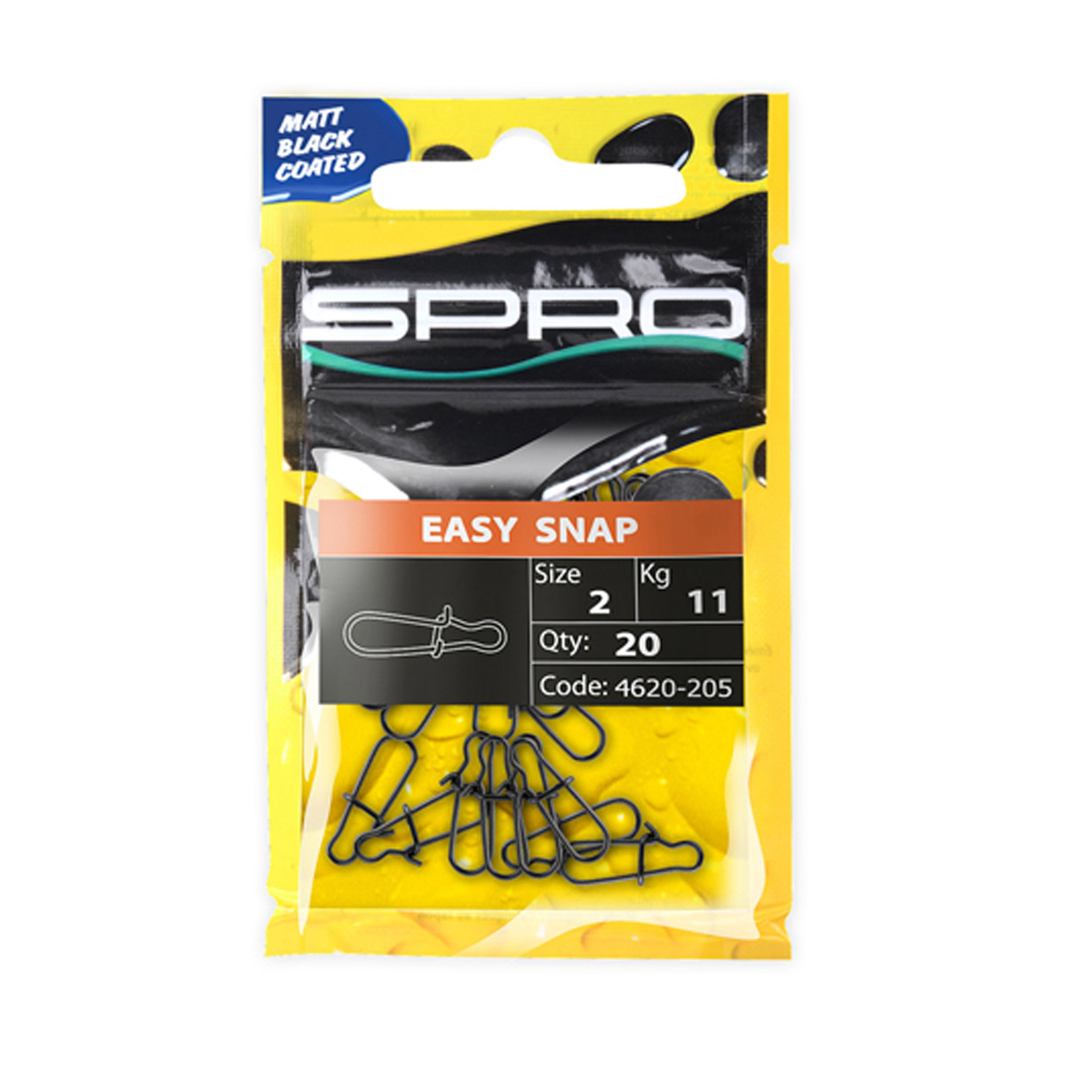 Spro Matt Black Snagless Snap