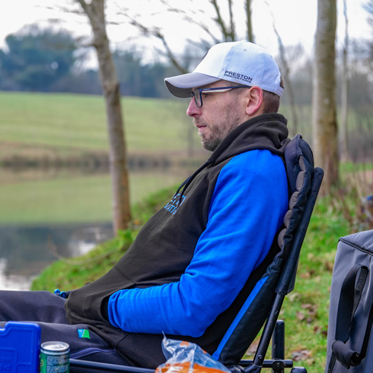 Preston Innovations White PI Logo Cap