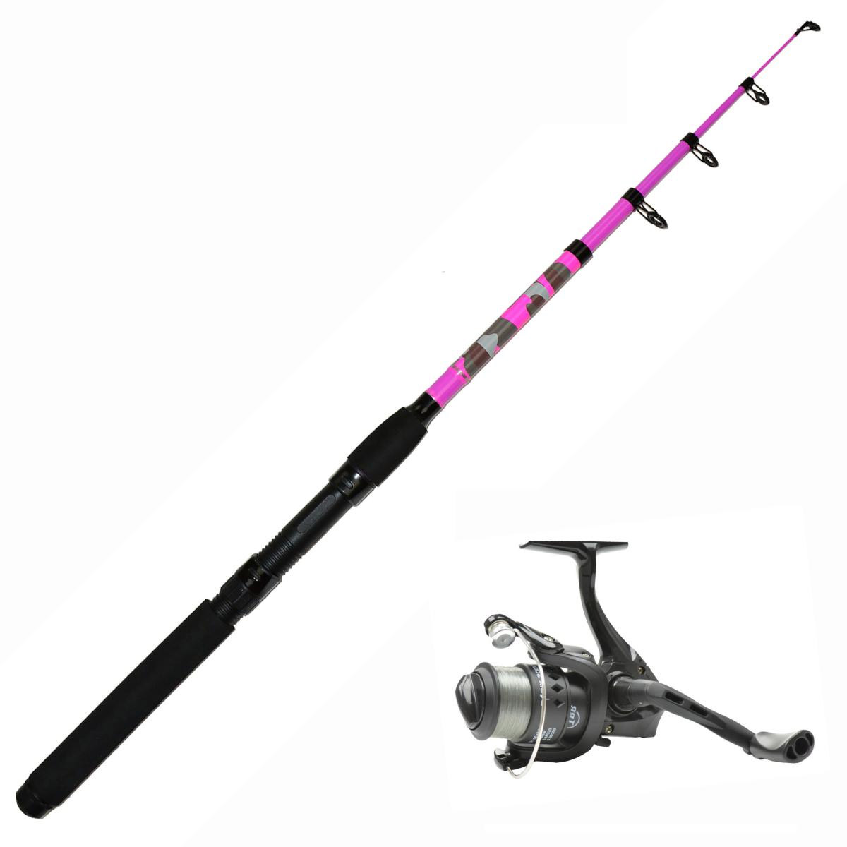 LFT Battle Tele Spin Combo 2,10M 15-30 Gram - Pink Camou