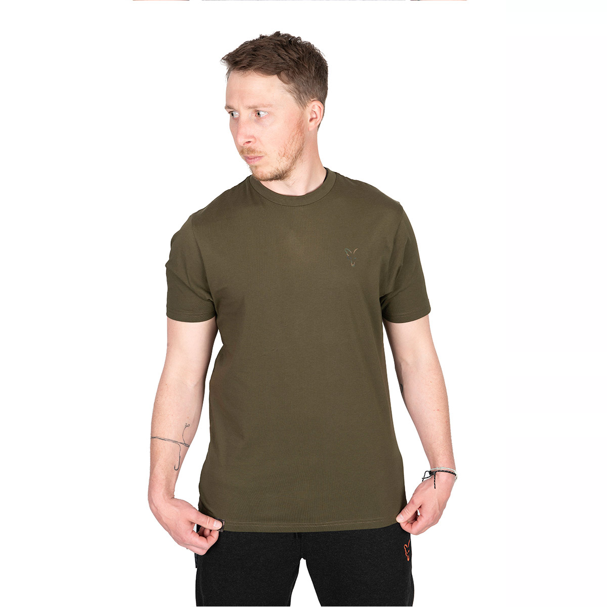 Fox Khaki Large Print T-Shirts 