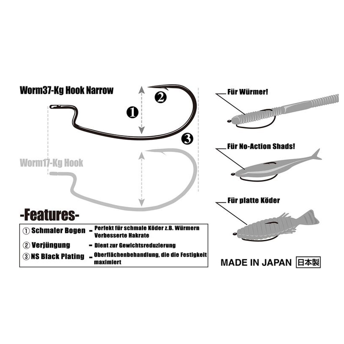 Decoy Worm 37 KG Hook Narrow 