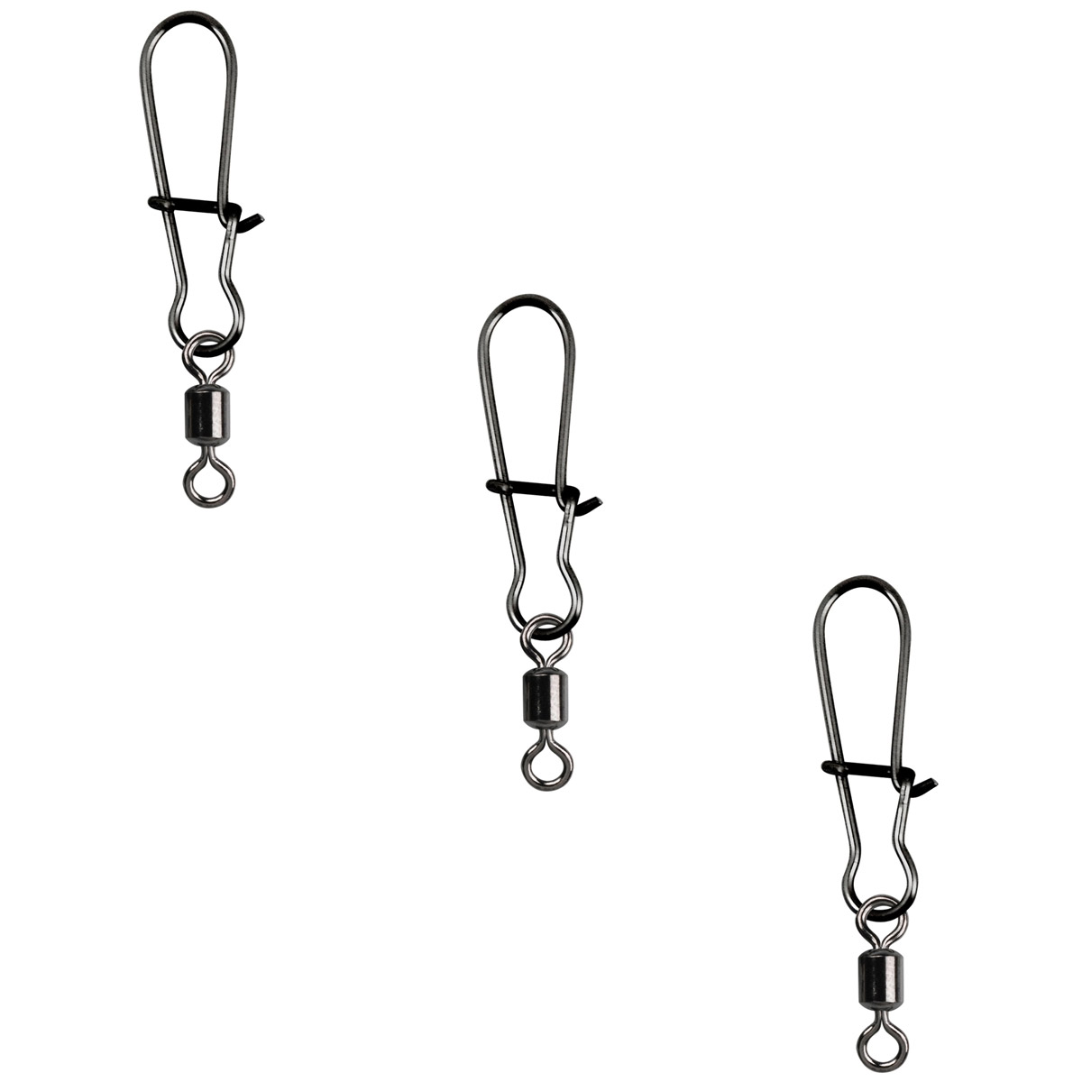 Gamakatsu Hyper Ez Snap With Swivel - Stainless Black Nickel