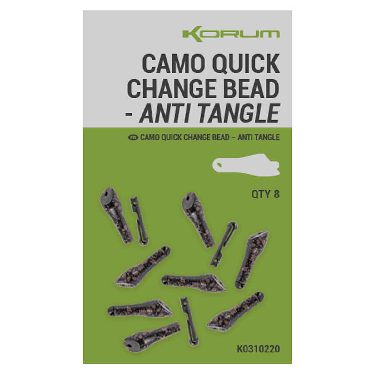 Korum Camo Quick Change Bead Anti Tangle