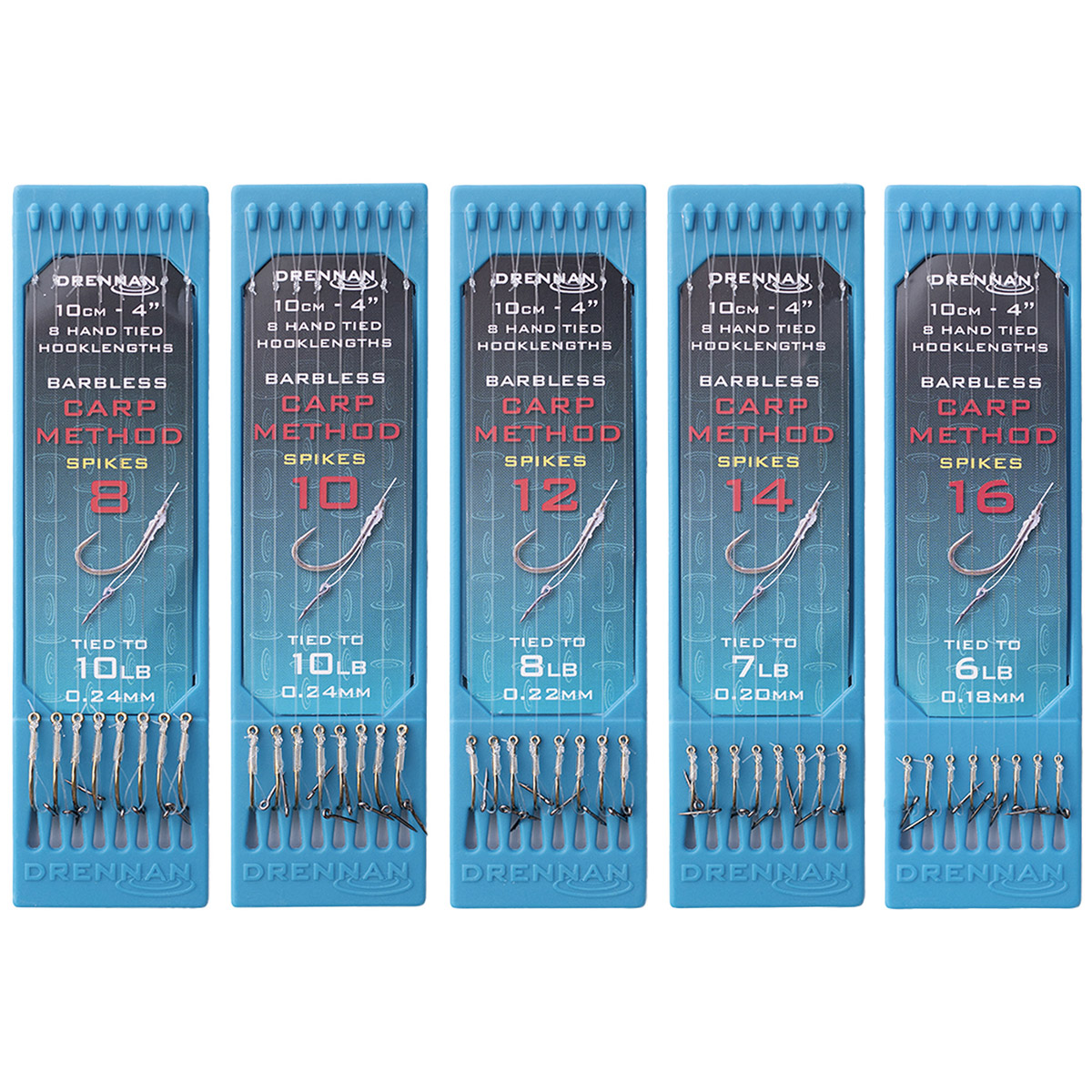 Drennan Hooklength Plate Barbless Carp Method Spikes