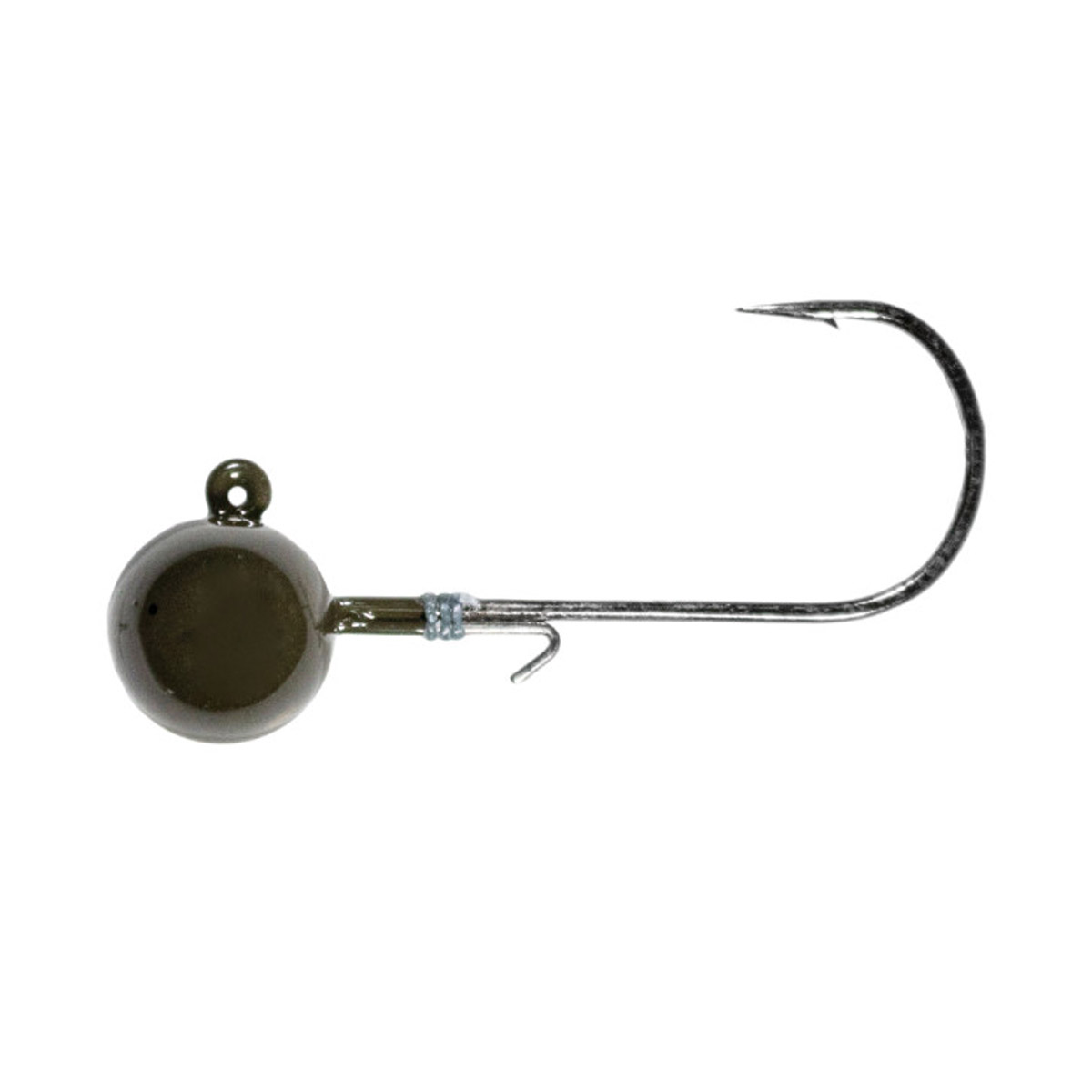 LMAB Tungsten Round Jig Green Pumpkin Size 1/0