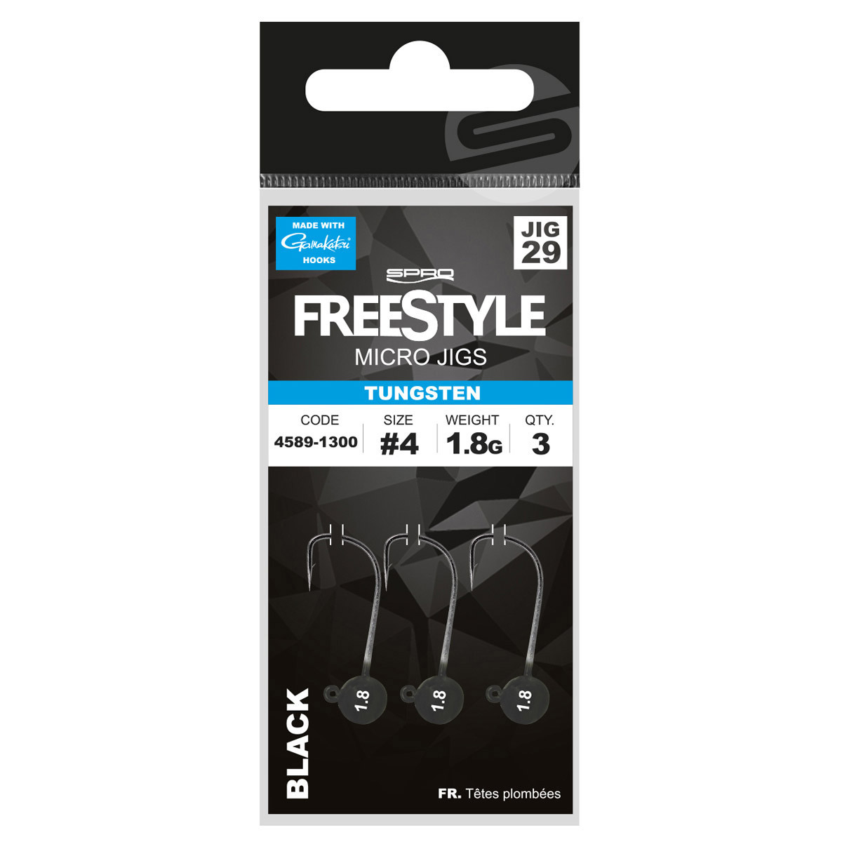 Spro Freestyle Tungsten Micro Jig Black Maat 2