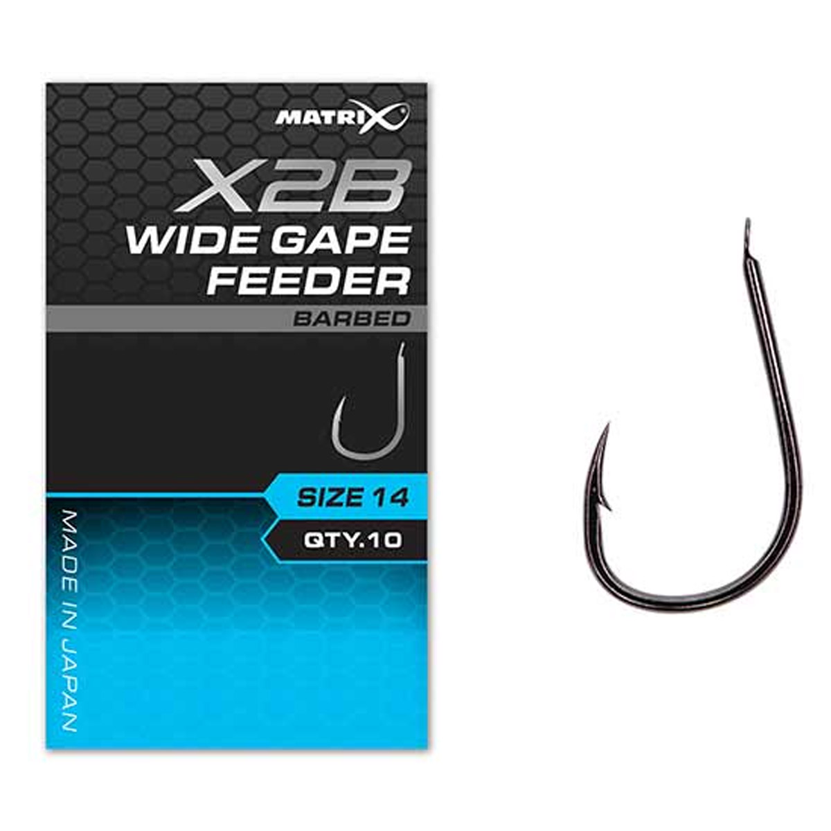 Matrix X2B Wide Gape Feeder Hooks - Barbed Spade 