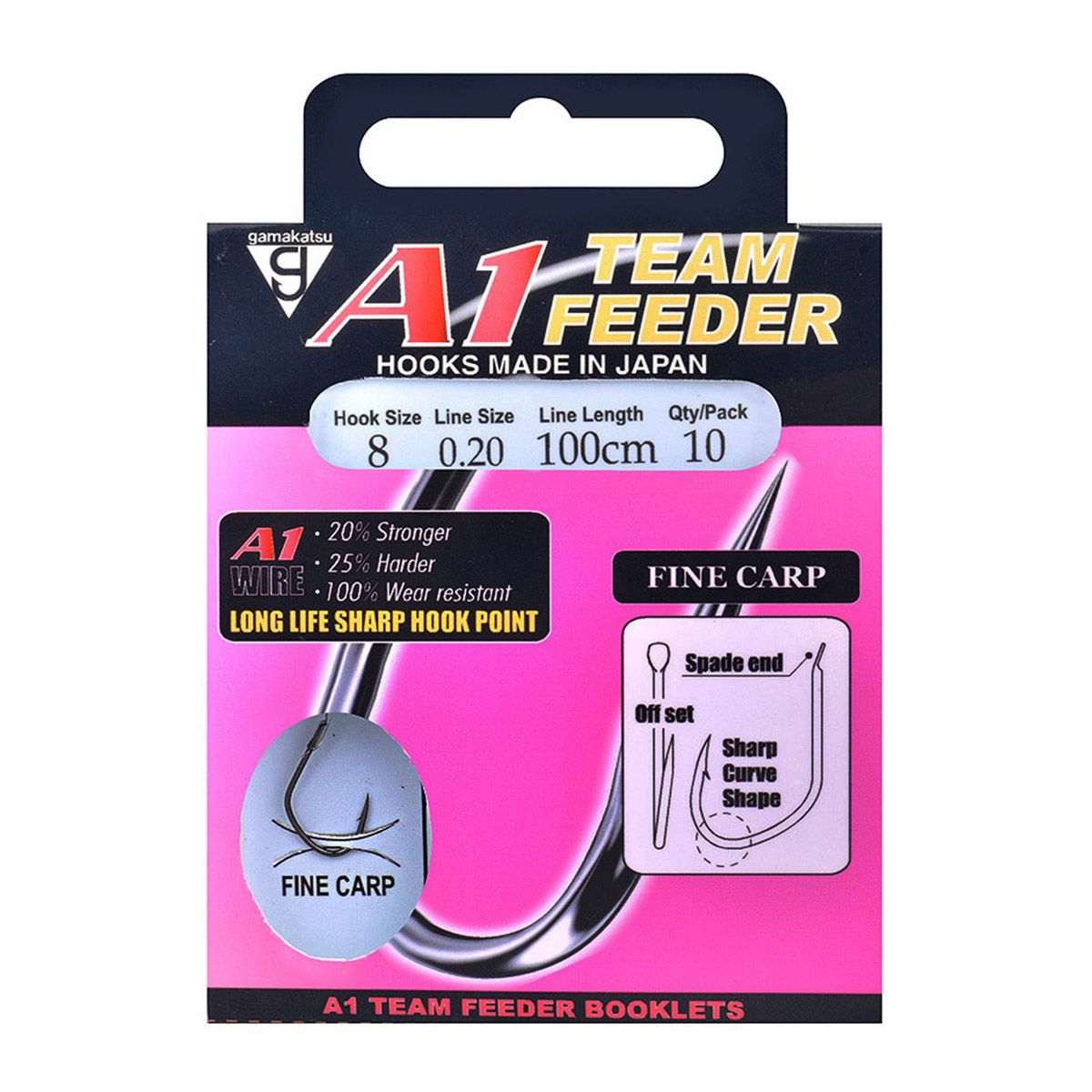 Livre sur les hameçons Gamakatsu A1 Feeder Fine Carp