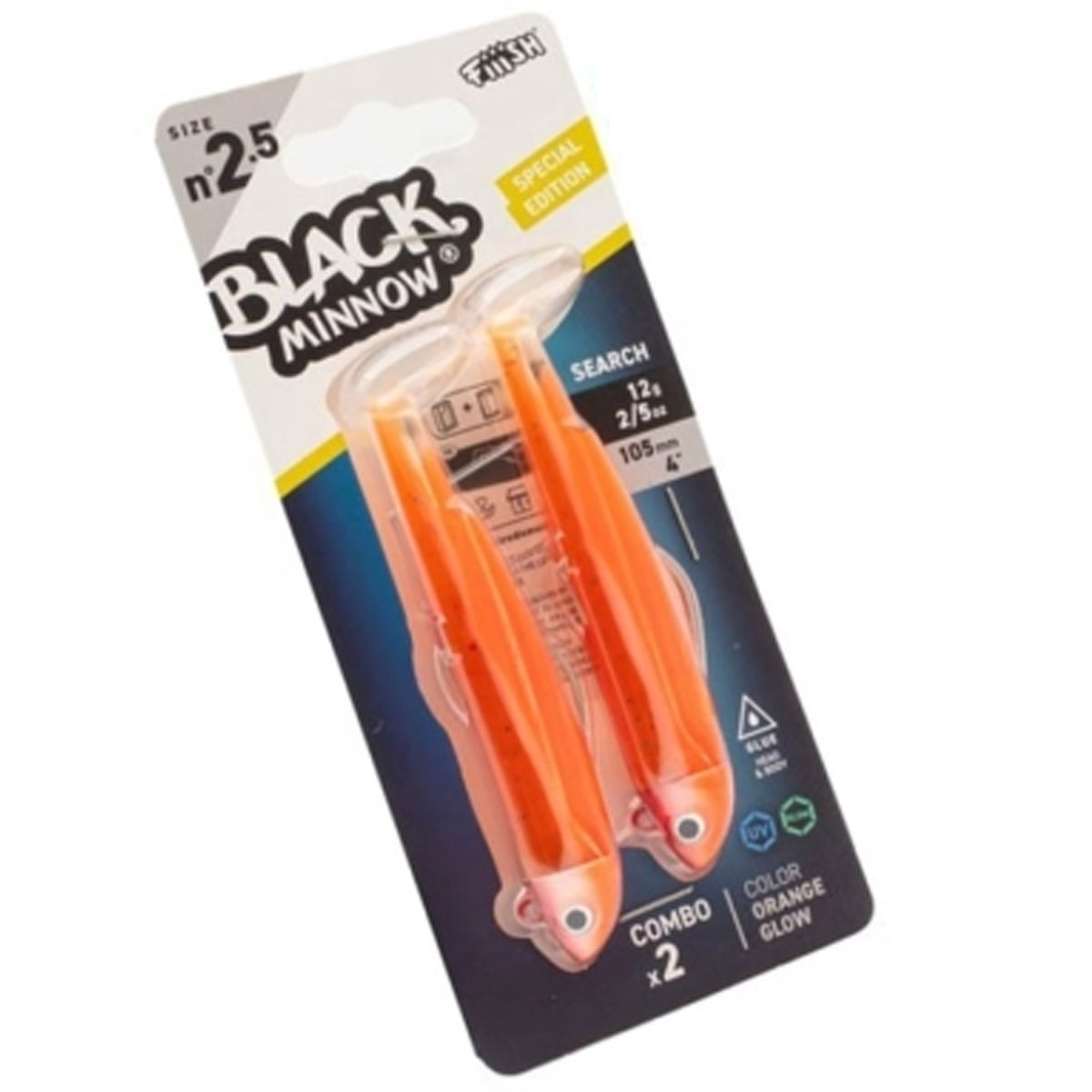 Fiiish Black Minnow 105 No2.5 Double Combo Search 12 Gram