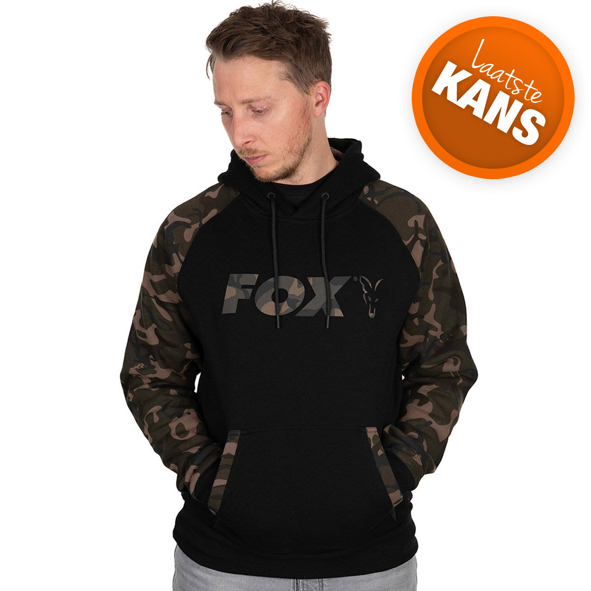Fox Black Camo Raglan Hoody