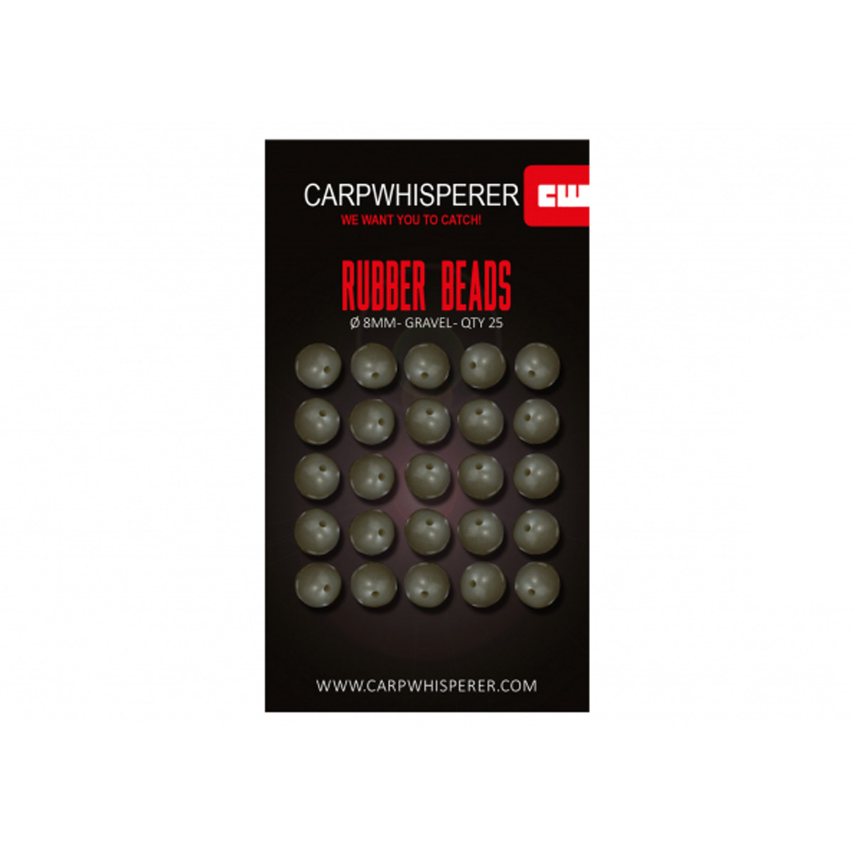 Carp Whisperer - Rubber Bead 6 mm - size 6