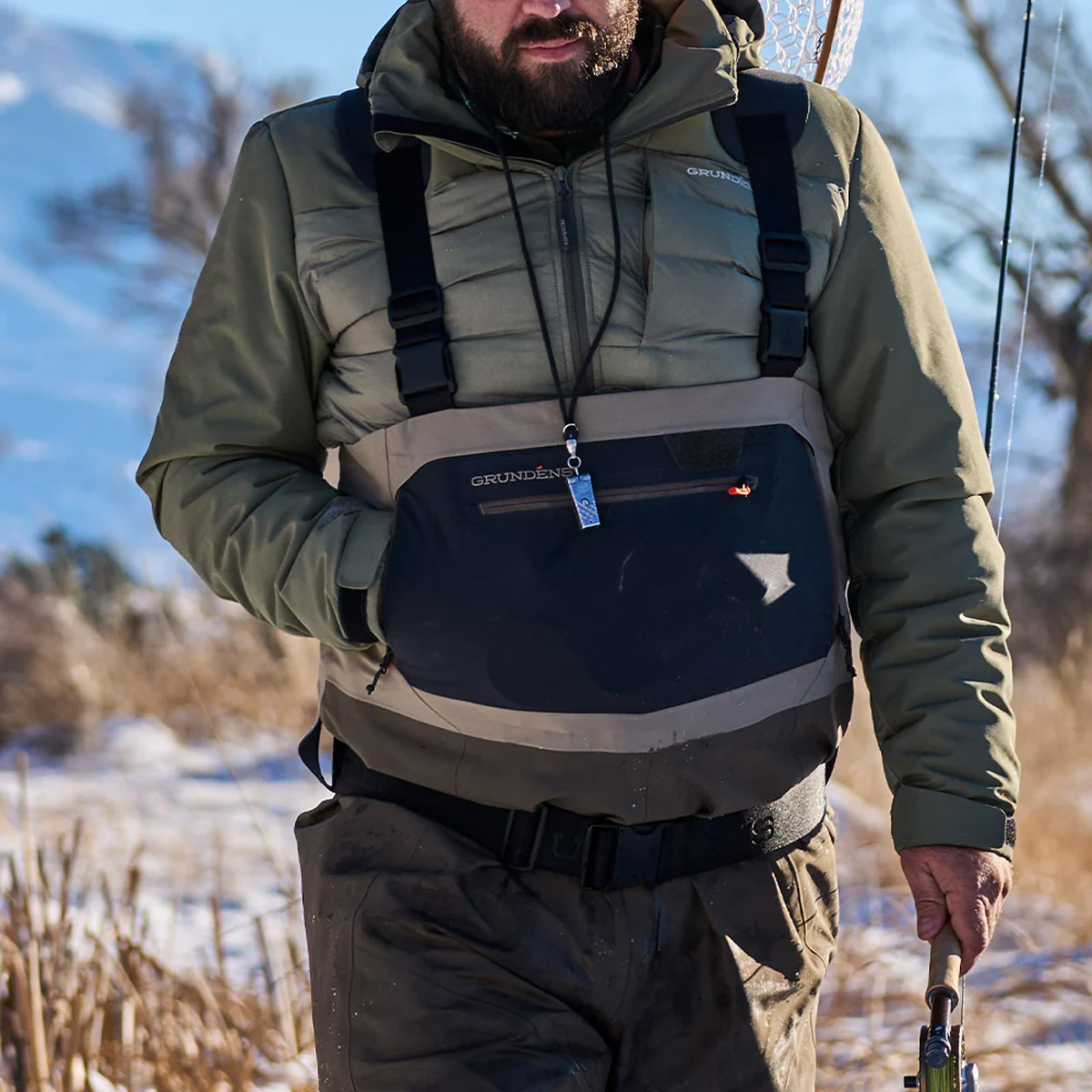 Waders Grundens Boundary Gore-Tex à pieds intégrés