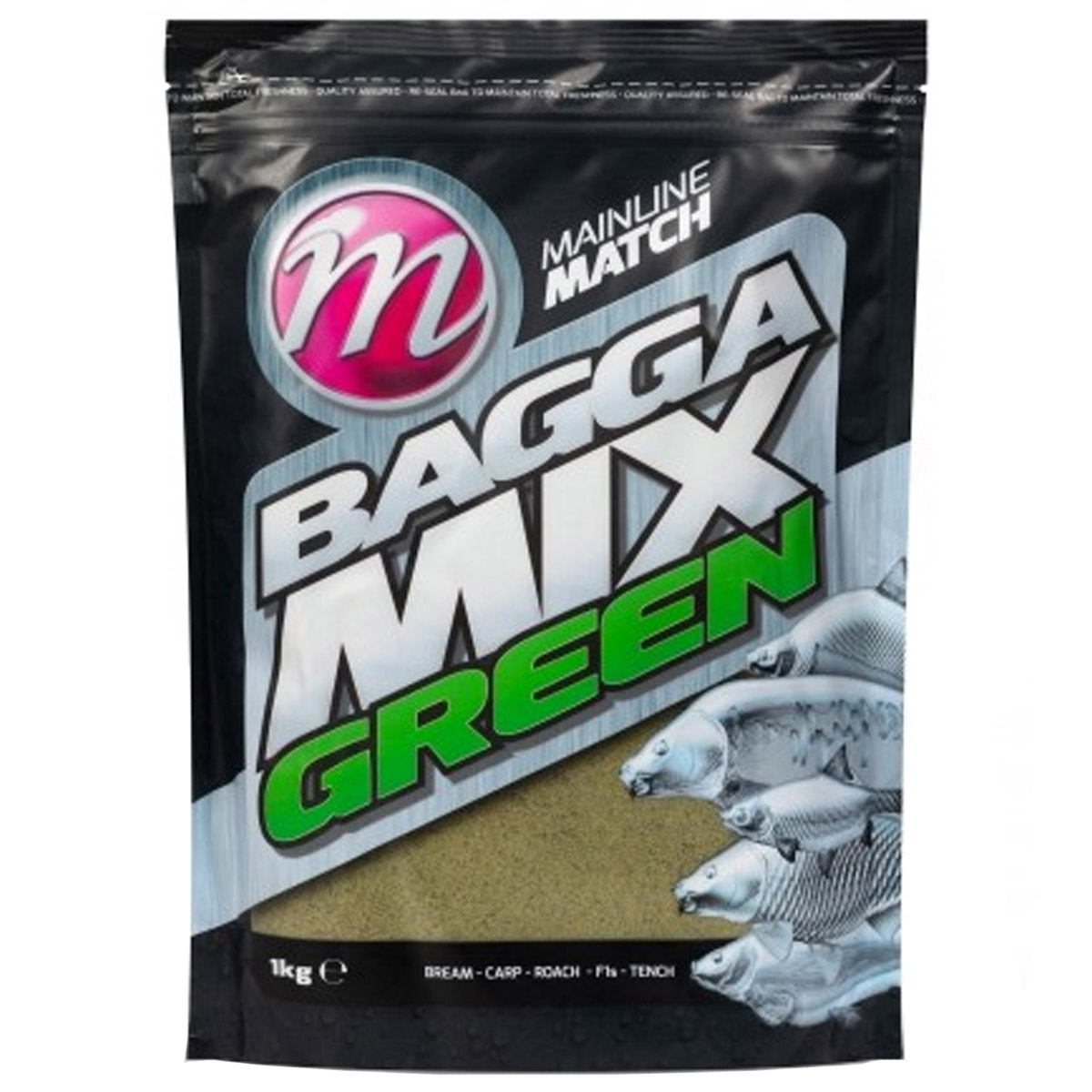 Mainline Match Bagga Mix Green Groundbait 1 KG