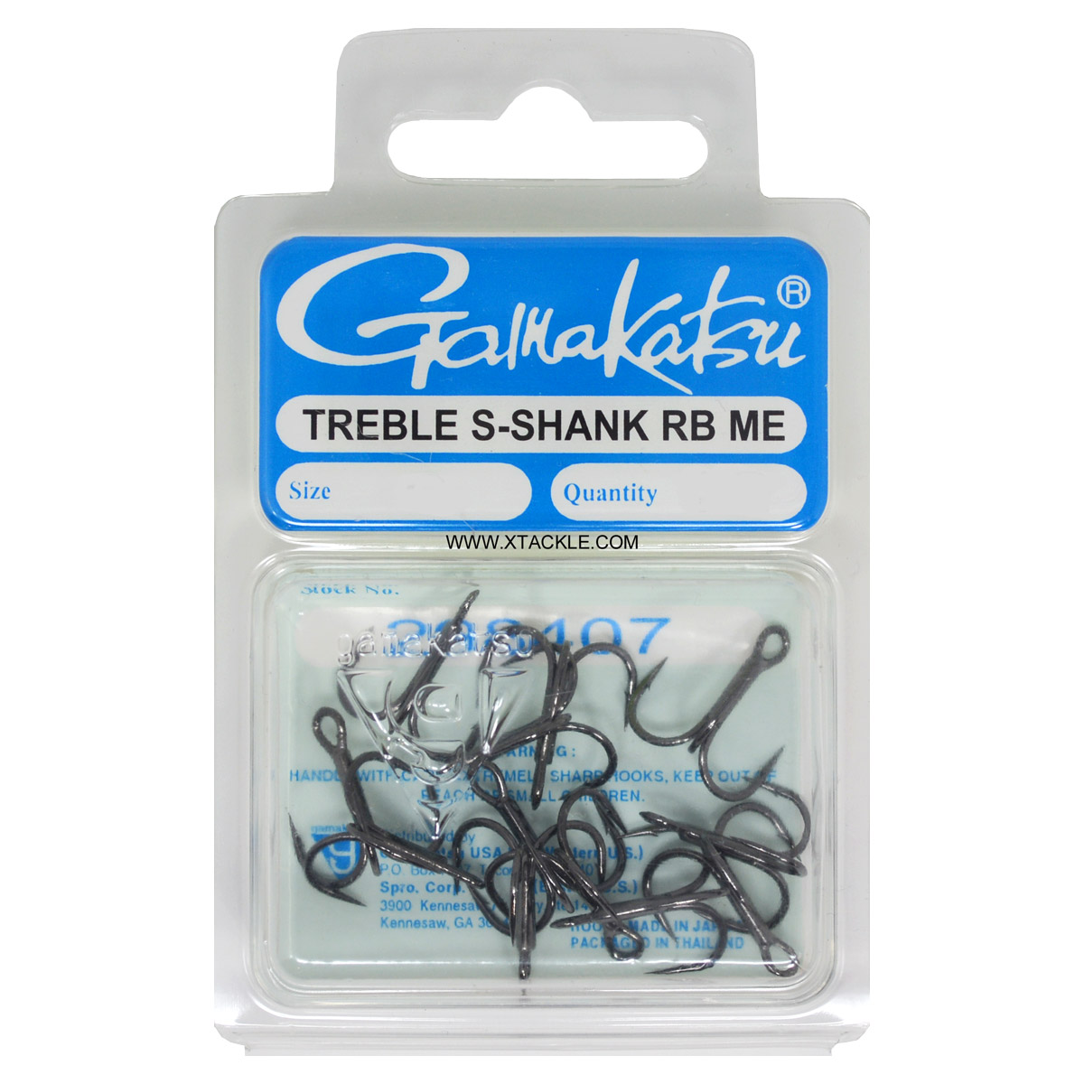 Gamakatsu Short Shank Treble