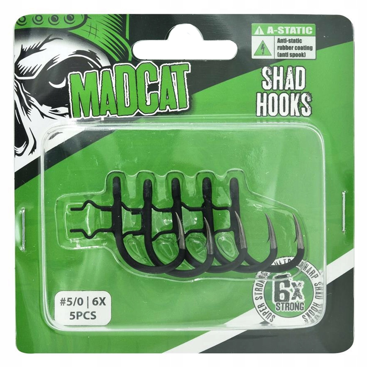 Madcat A-Static Shad Hook 6X
