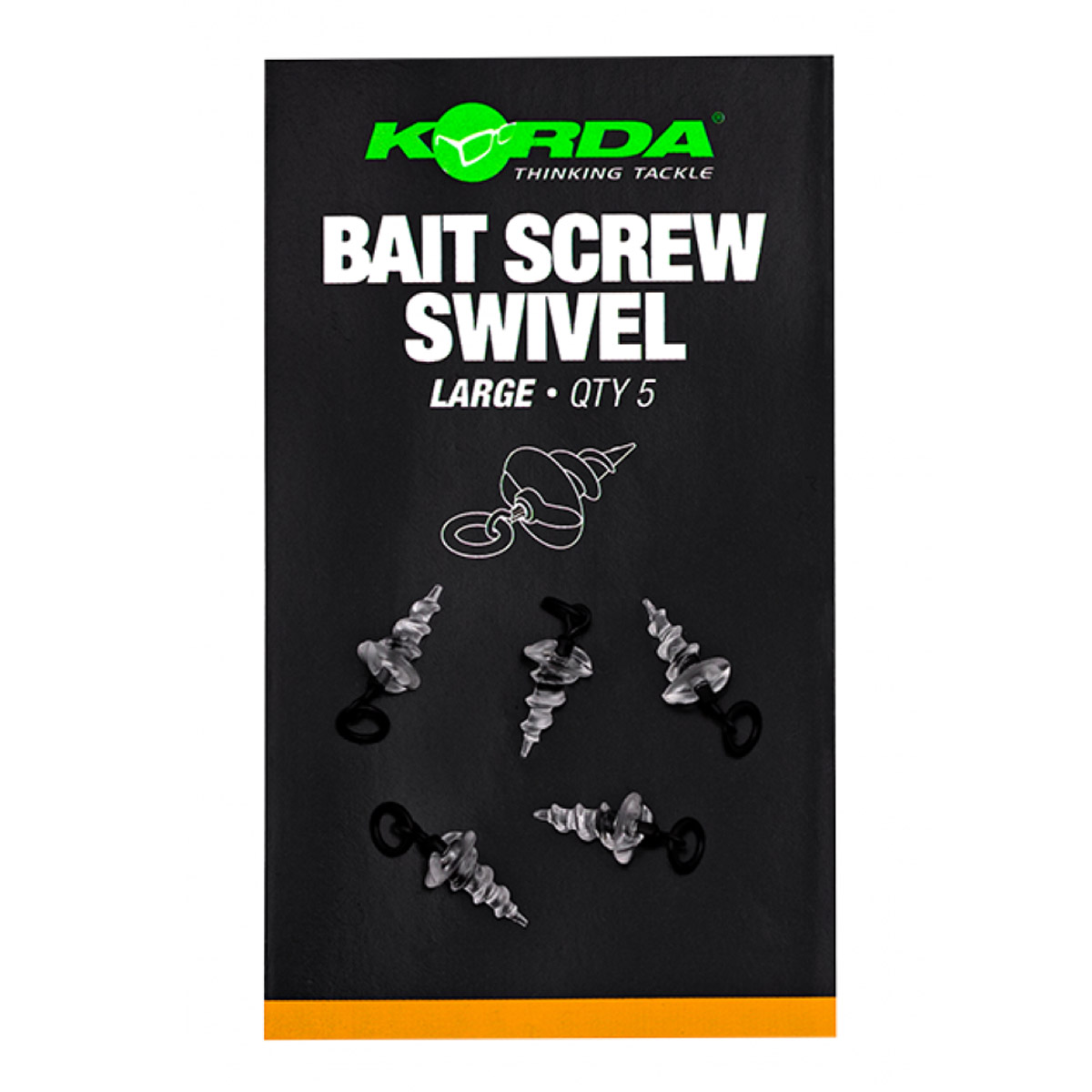 Korda Micro Ring Swivel Bait Screw Large