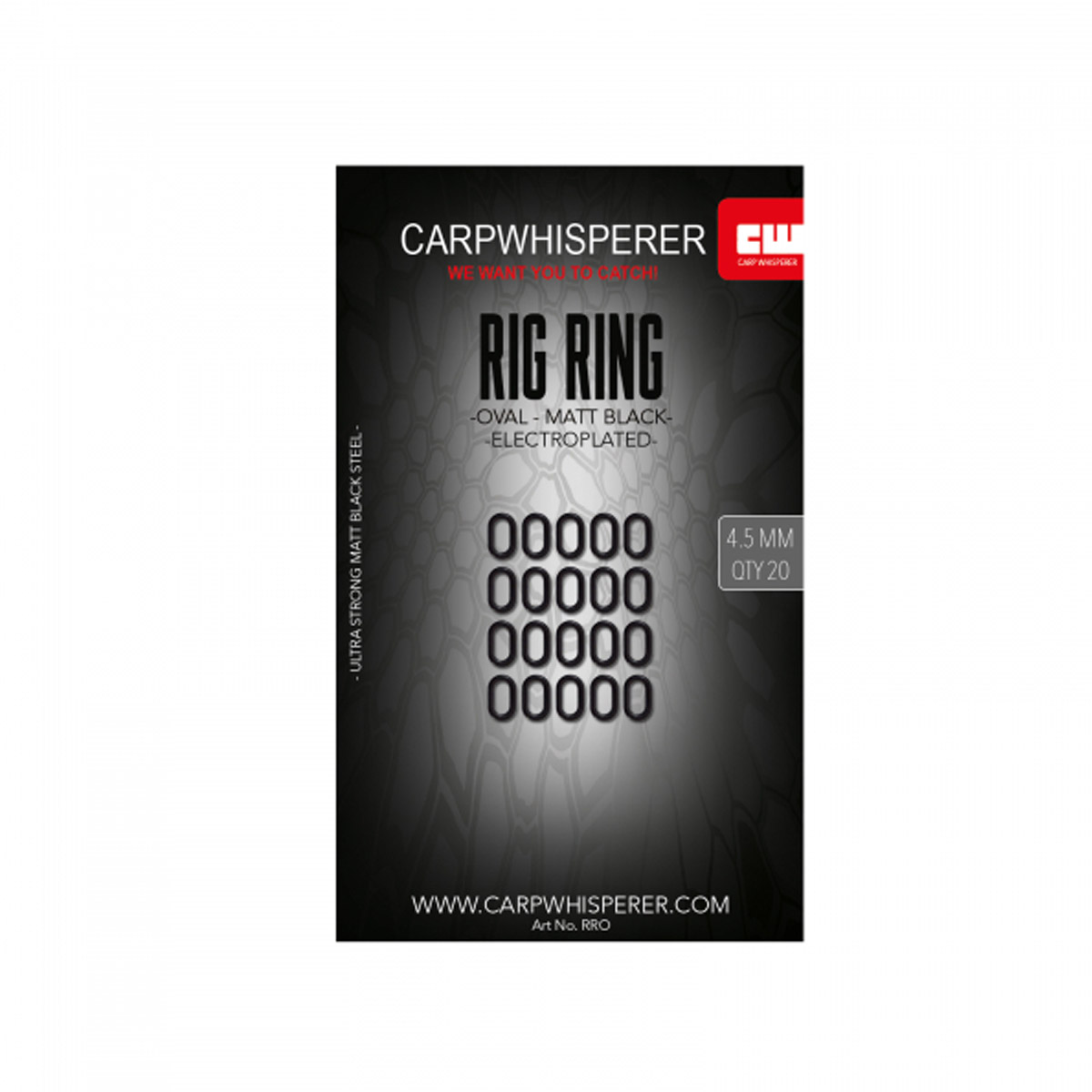 Carp 0 Rings Carp Whisperer - Oval Rig Ring 4,5 mm - Zunnebeld