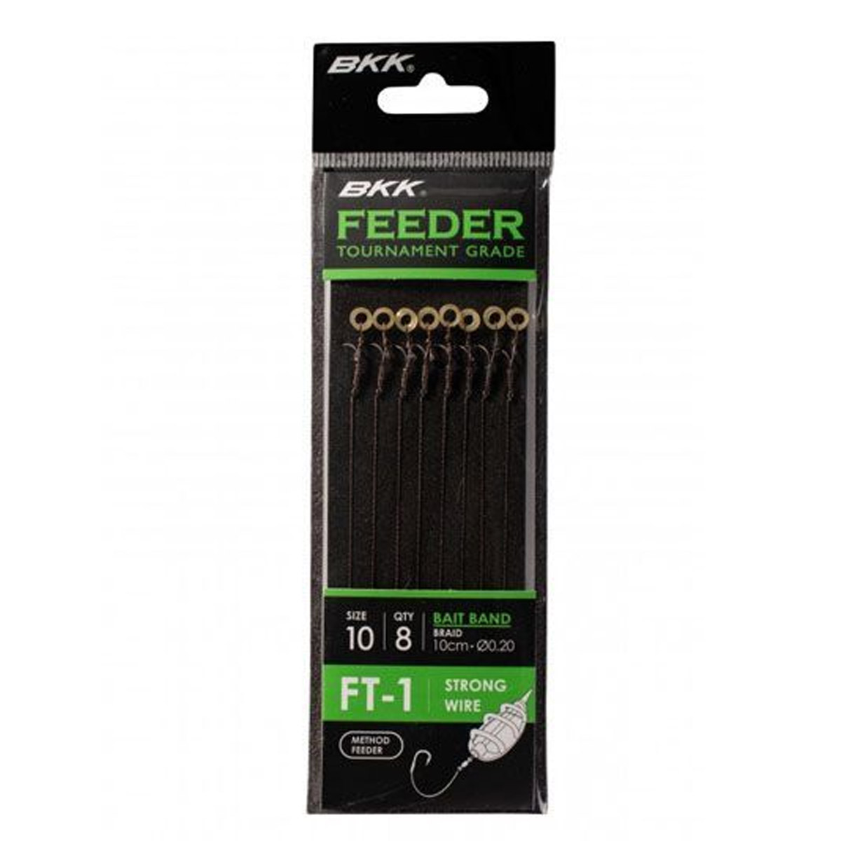 BKK Feeder Tournament FT-1 Bait Band Rigs Braid