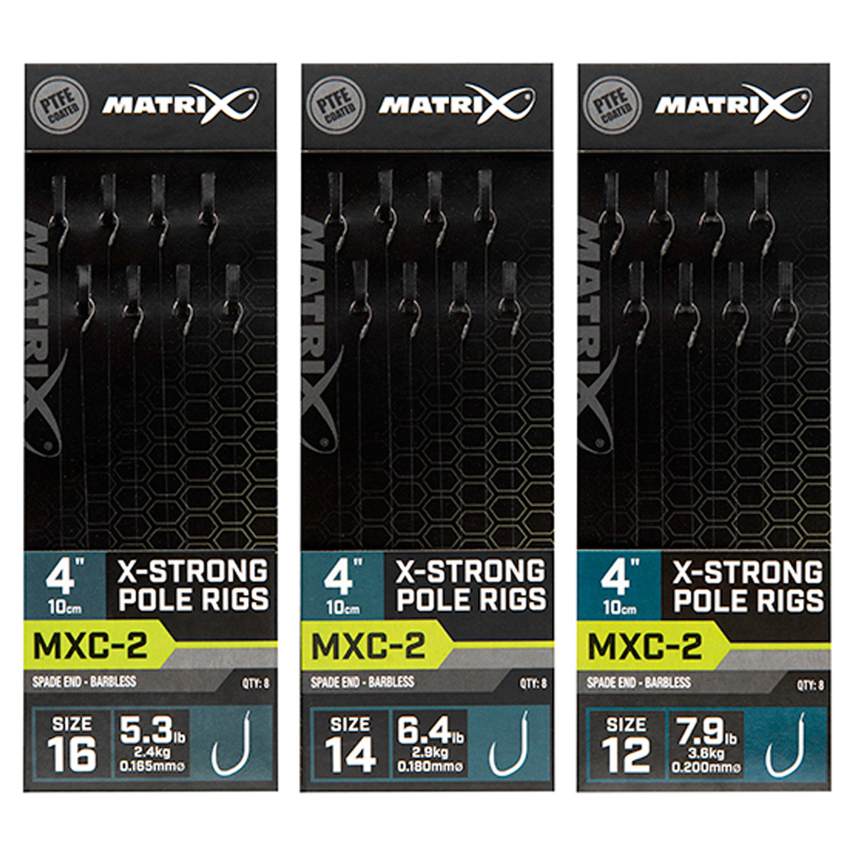 Matrix MXC-2 4" Barbless Pole Rigs