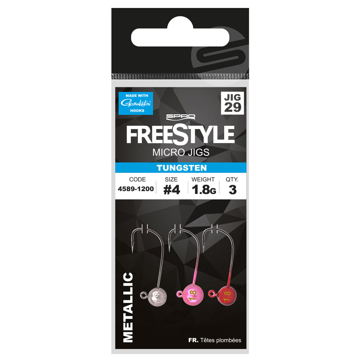 Spro Freestyle Tungsten Micro Jig Metallic Maat 2