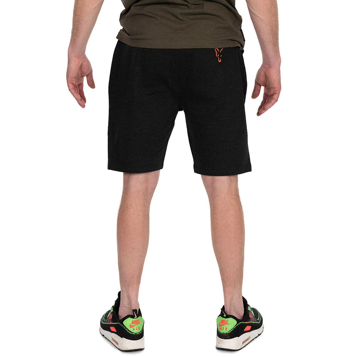 Fox Collection Lightweight Jogger Short Black & Orange