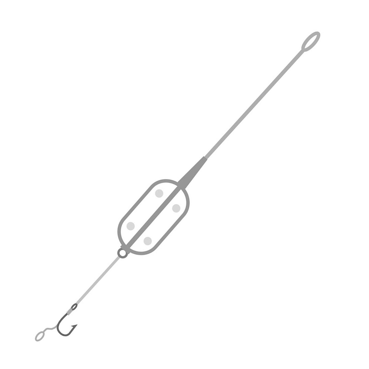 Orange Inline Carp Rig Method Boat