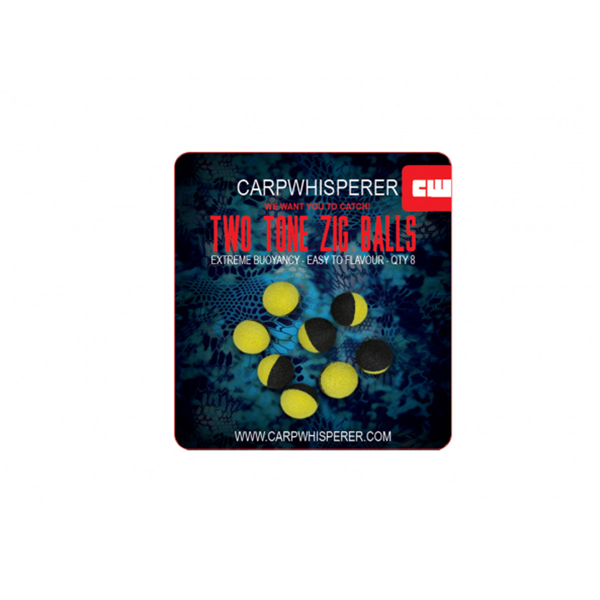 Carp Whisperer - Two Tone Zig Balls - 10 mm