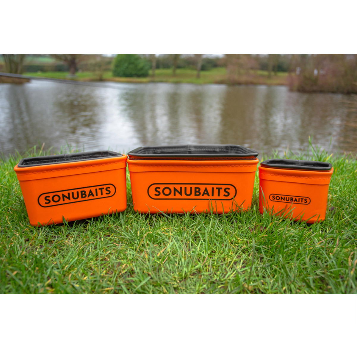 Sonubaits EVA Bait Tub & Strainer Set