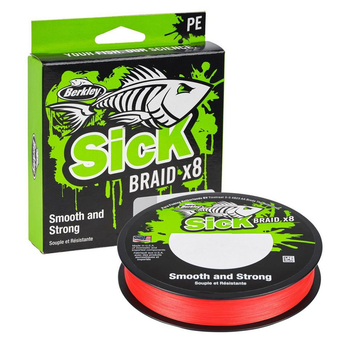 Berkley Sick Braid 150 Meter Red 