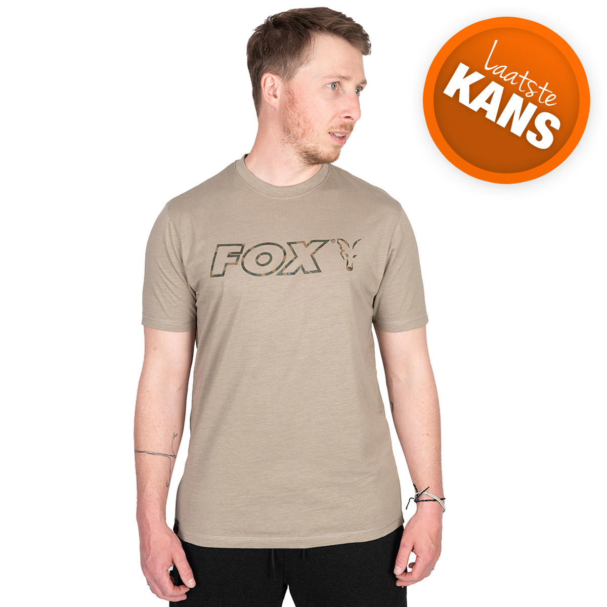 Fox LTD Light Weight Khaki Marl T-Shirts 