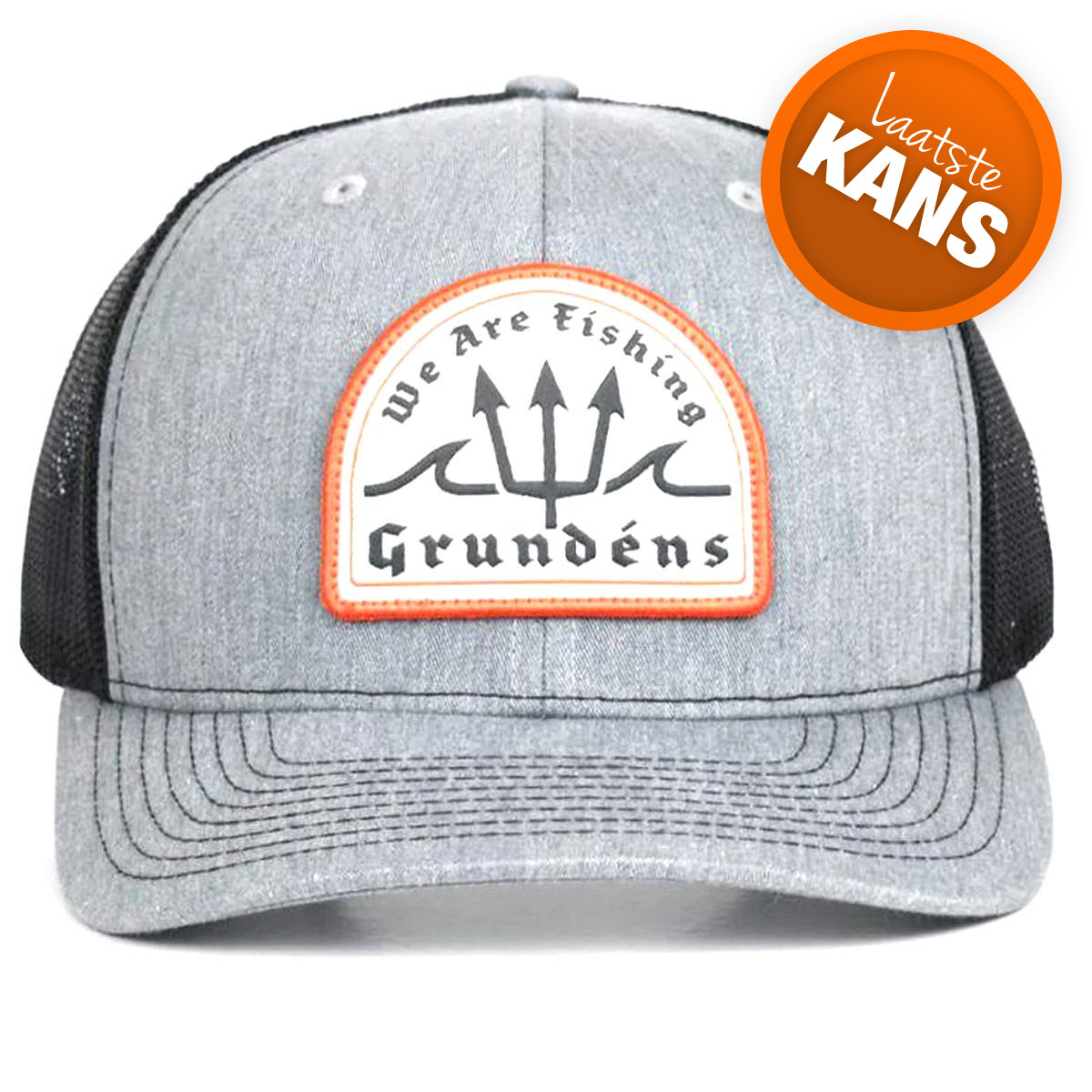 Grundens Poseidon Trucker Heather Grey/Black