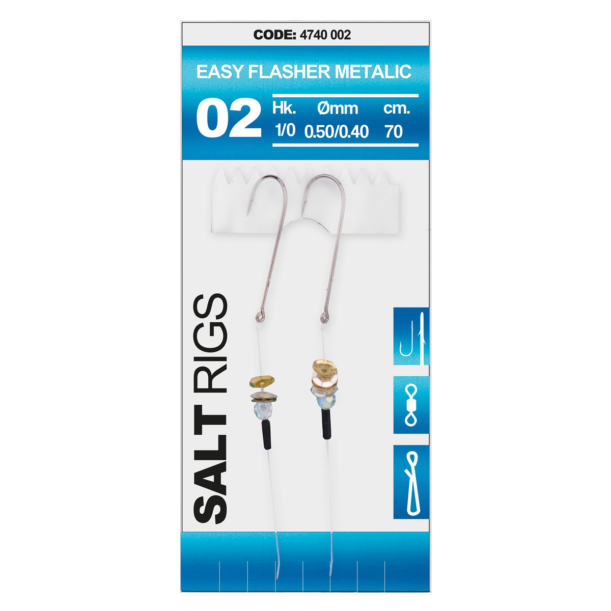 Spro 02 Salt Rig Easy Flasher Metalic