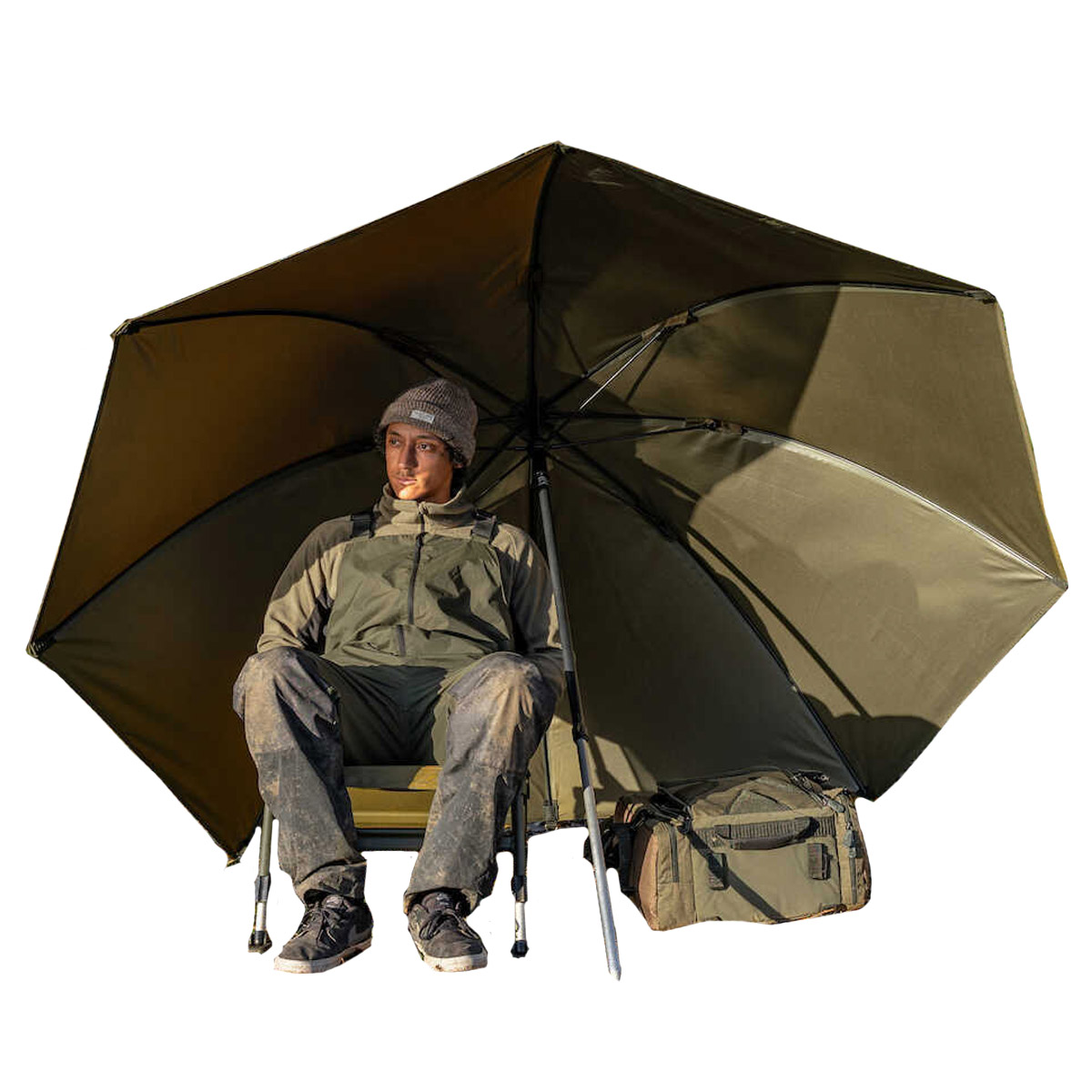 Korum Progress Graphite Brolly 50"