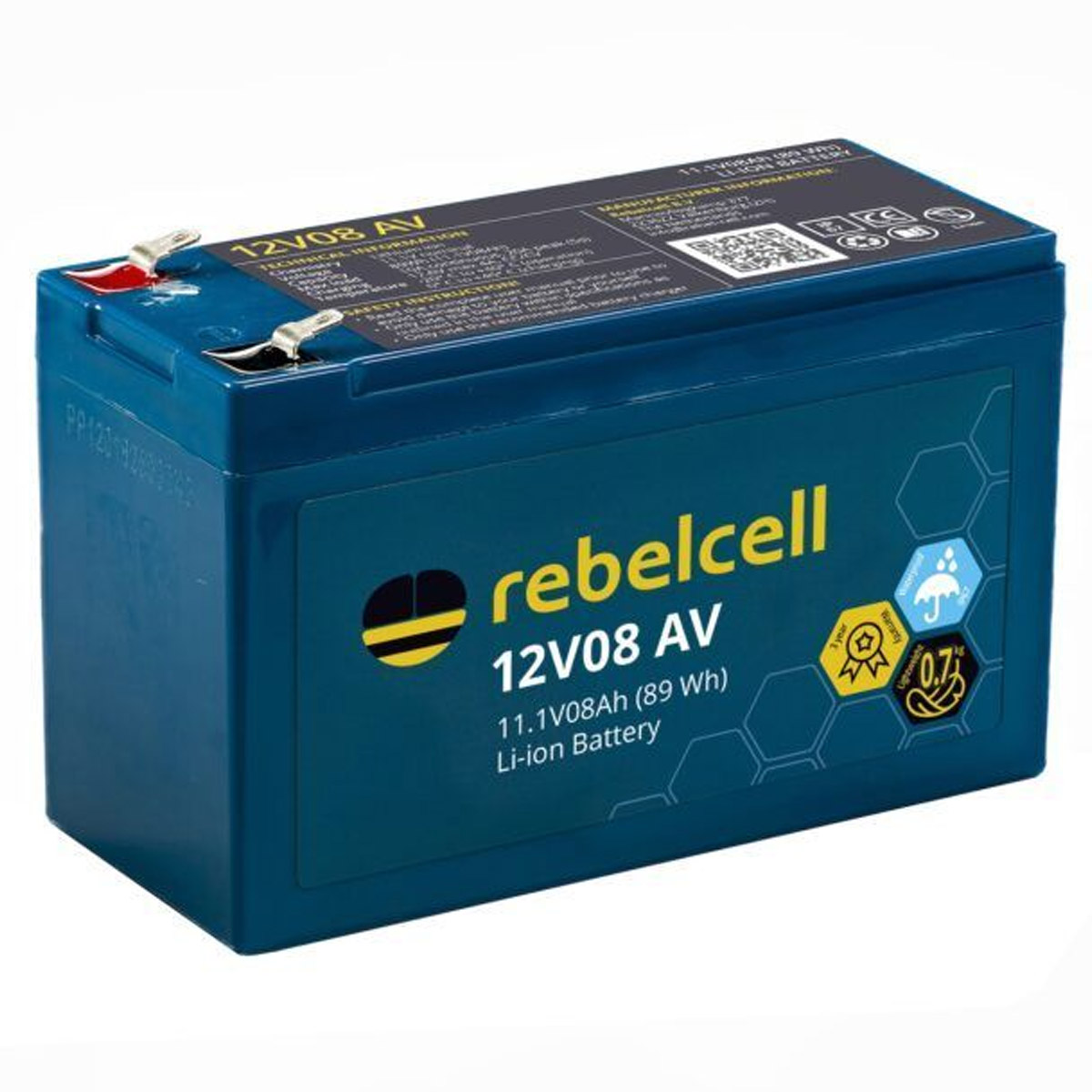 Rebelcell 12V08 AV Lithium Accu