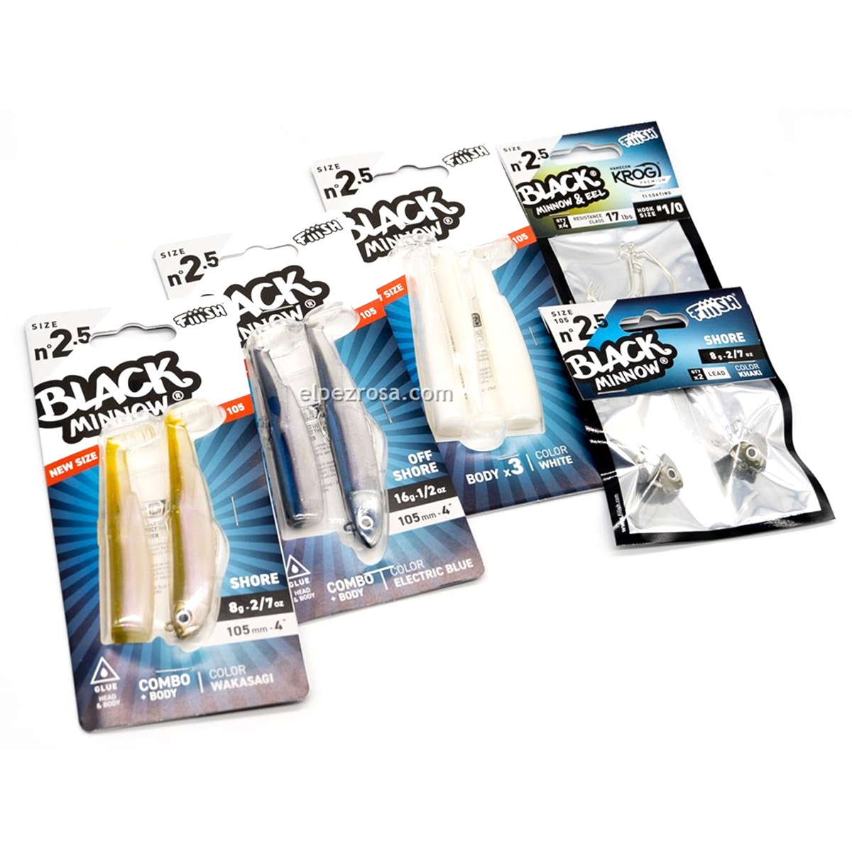 Fiiish Black Minnow 105 No2.5 Combo Shore 8 Gram