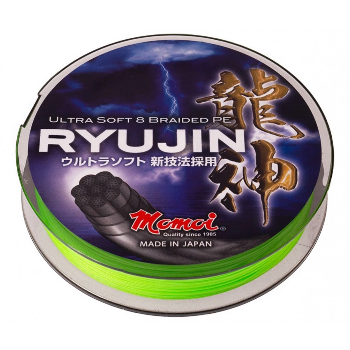 Momoi Ryujin 8 Braided Pe 100 M Lime Green