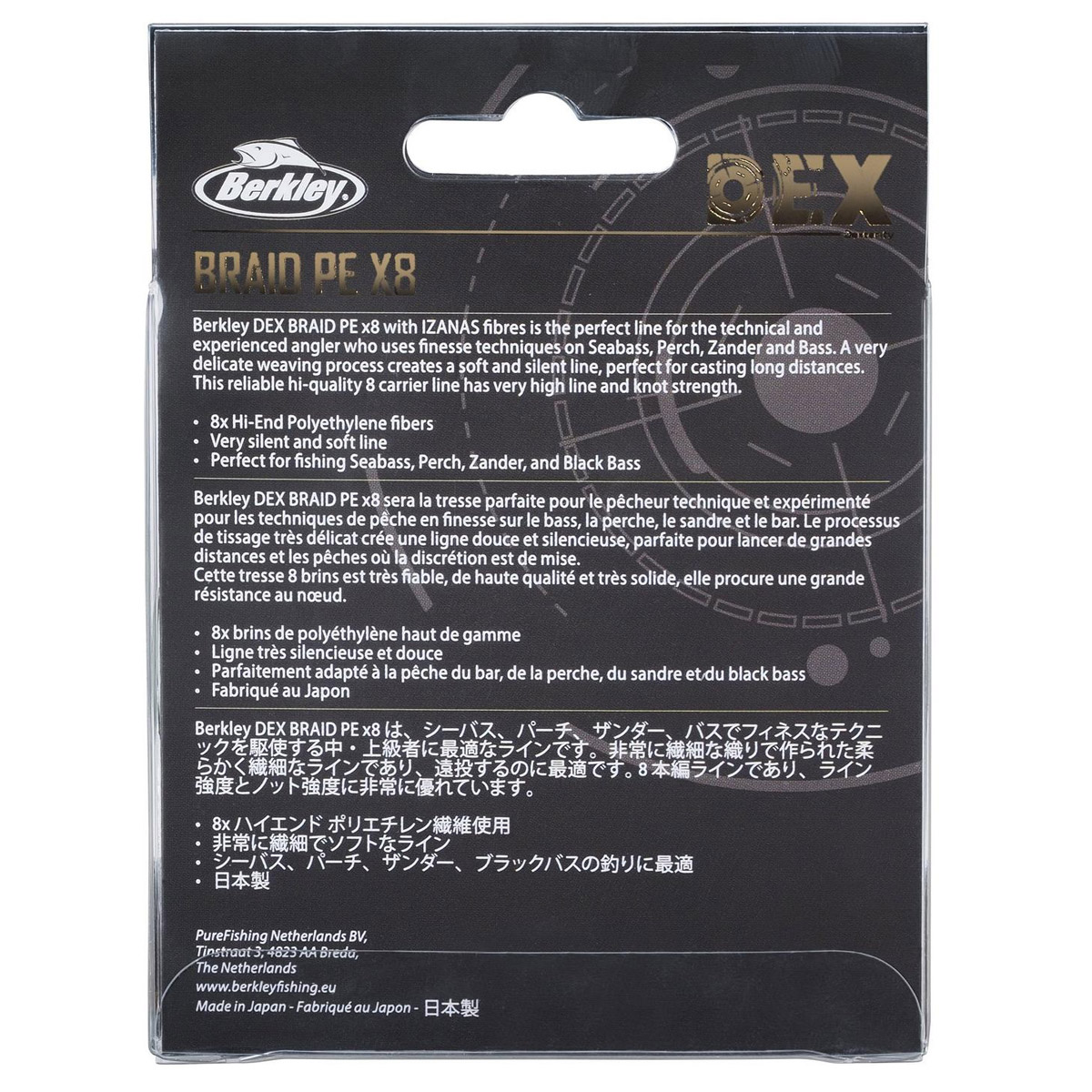 Berkley Dex Braid X8 150 Meter Moss Green