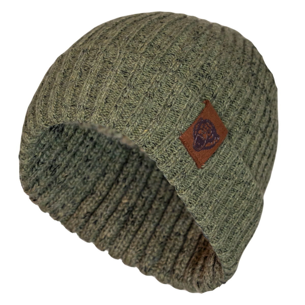 Fish Monkey Wooly Head Heavyweight Ribbed Beanie - Green