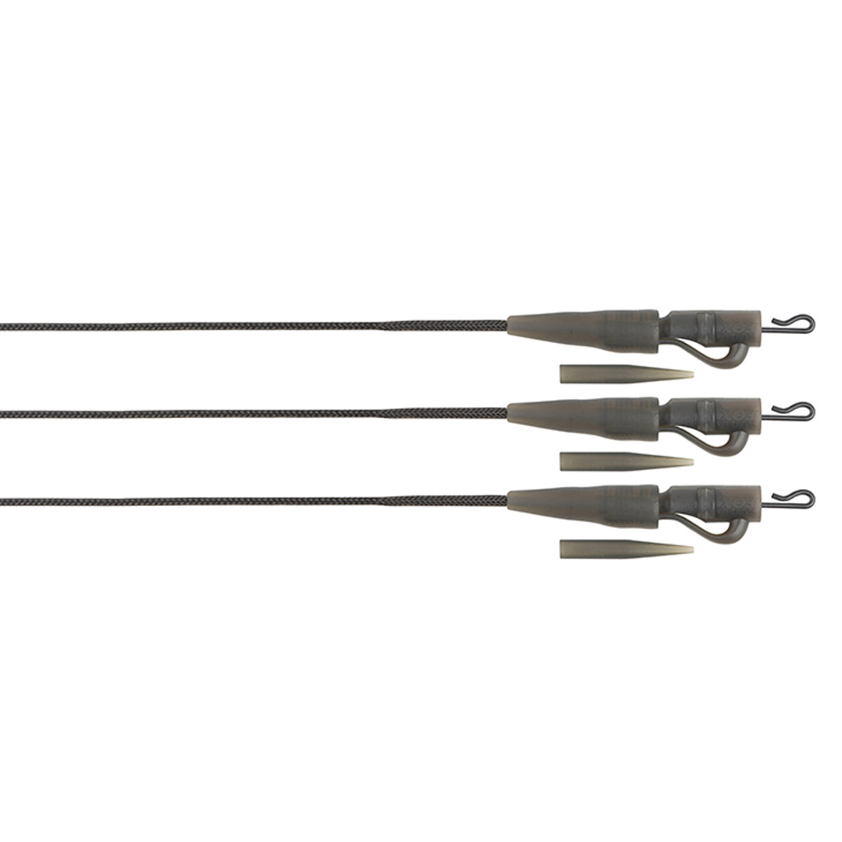 Fox Edges Natruals 50LB Leadcore Lead Clip Leaders 3pcs