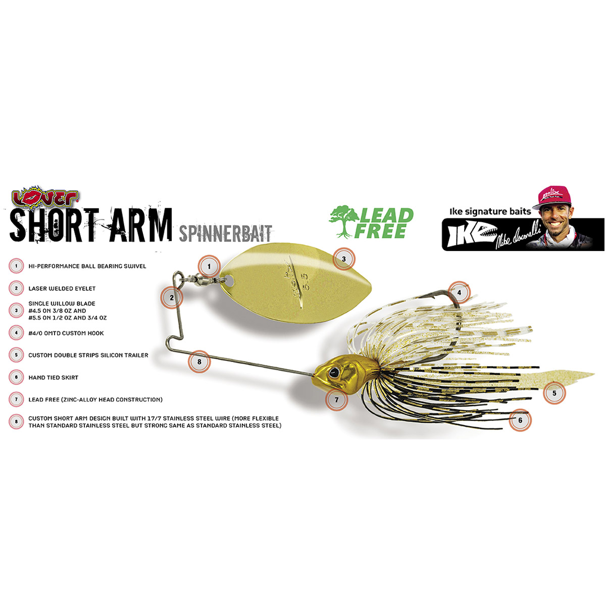 Molix Lover Short Arm Spinnerbait 10,5 Gram