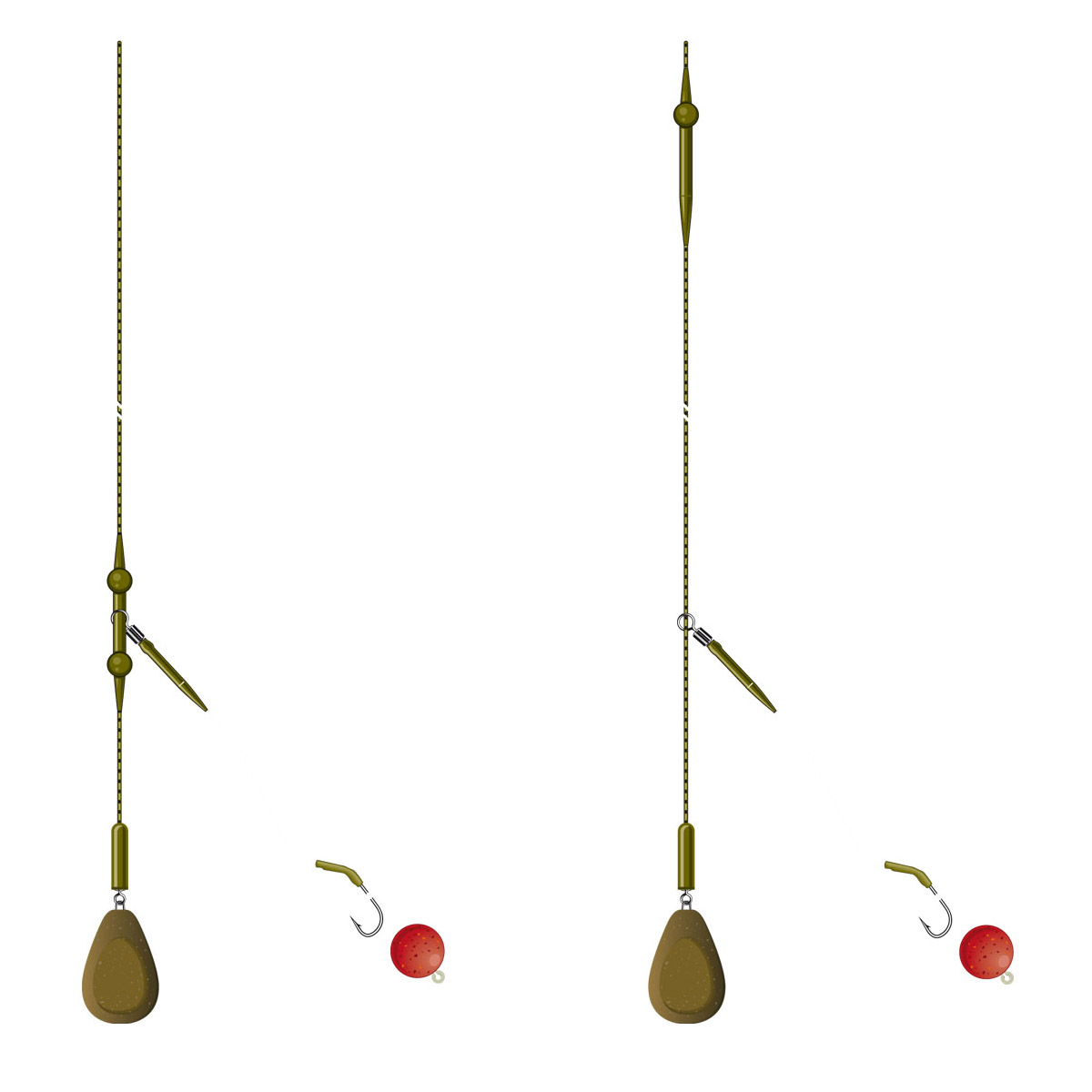 PB Products Heli-Chod Rubber & Beads Weed