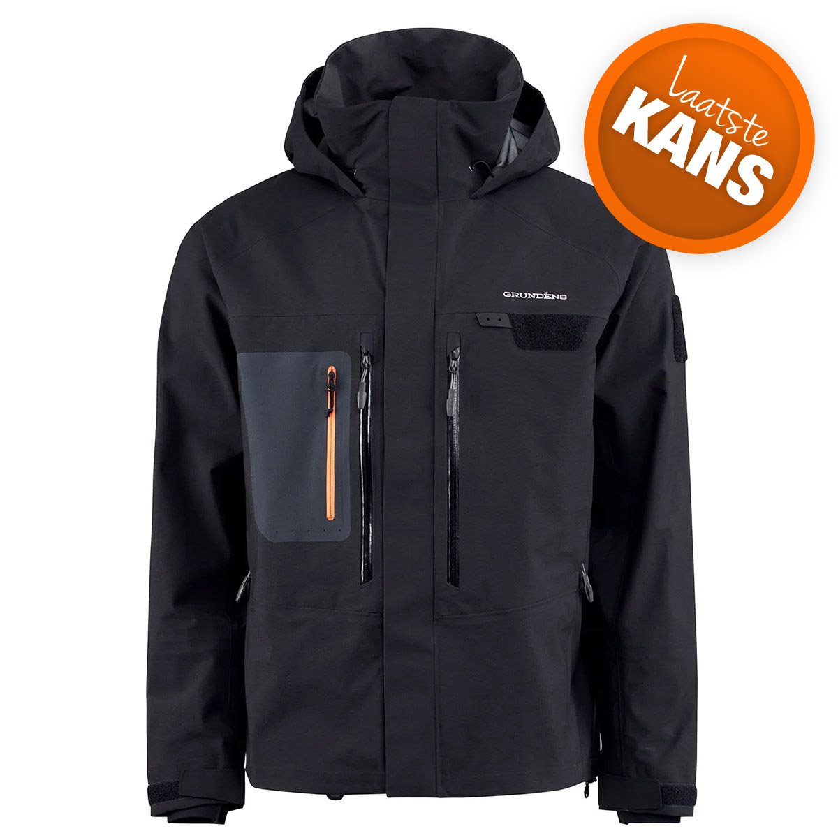 Grundens Portal Gore-Tex Wading Jacket Black