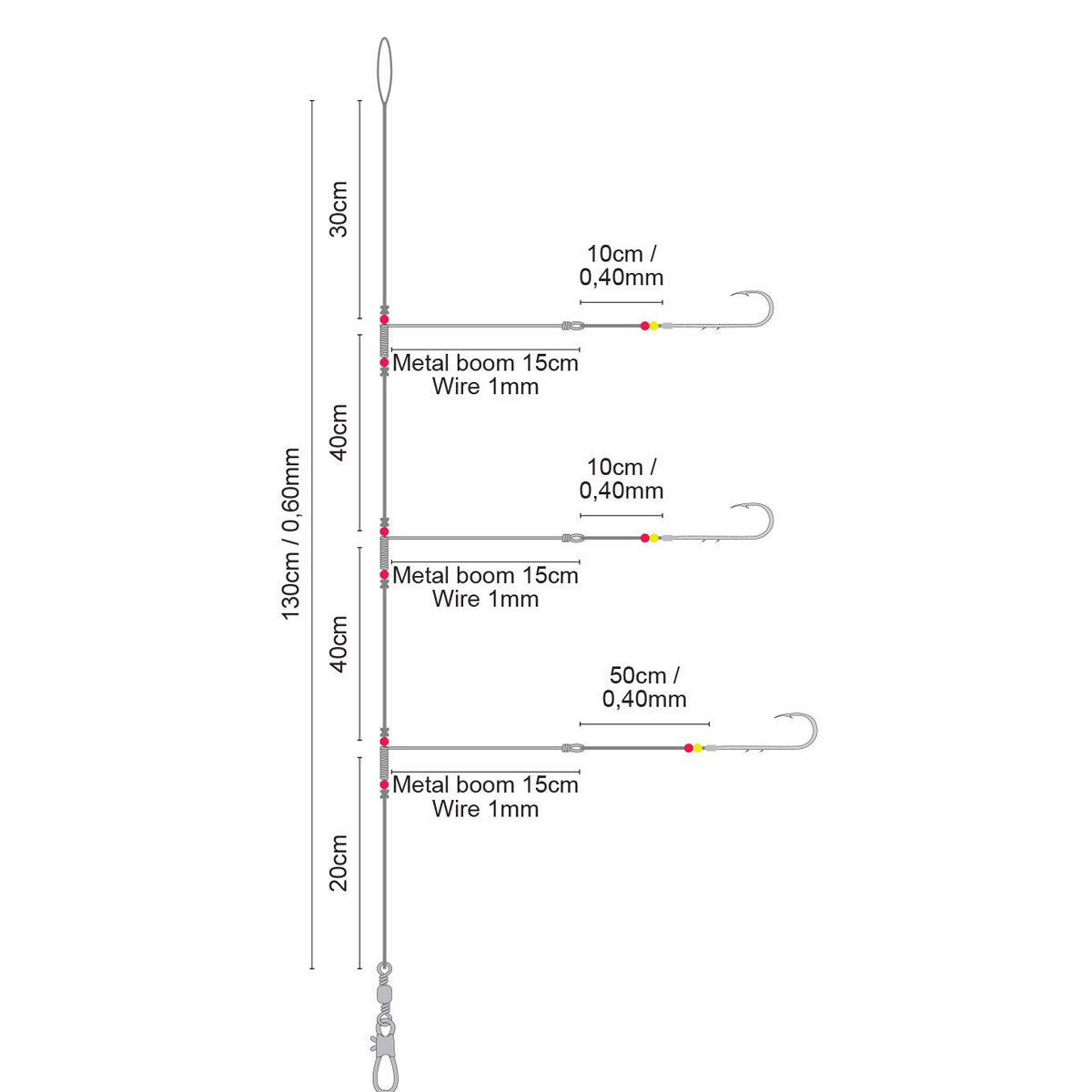 Spro 23 Salt Rig Metal Boom