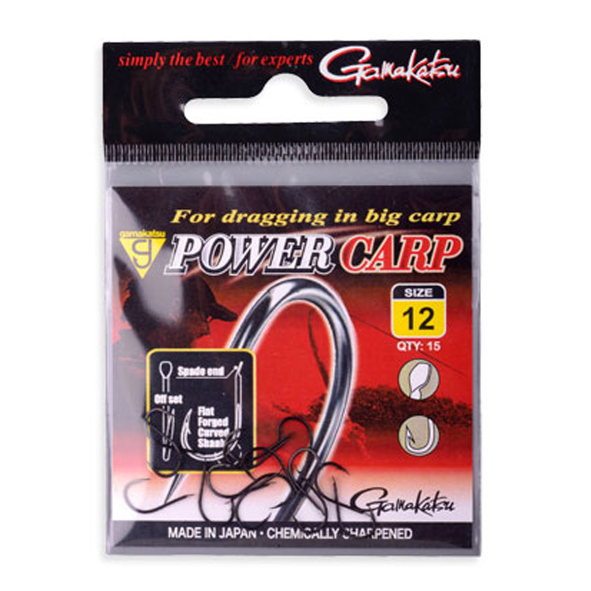 Gamakatsu Haken Power Carp Flatted Eye