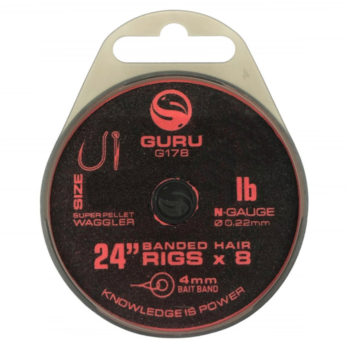 Guru Super Pellet Waggler Bait Band Rigs 24"