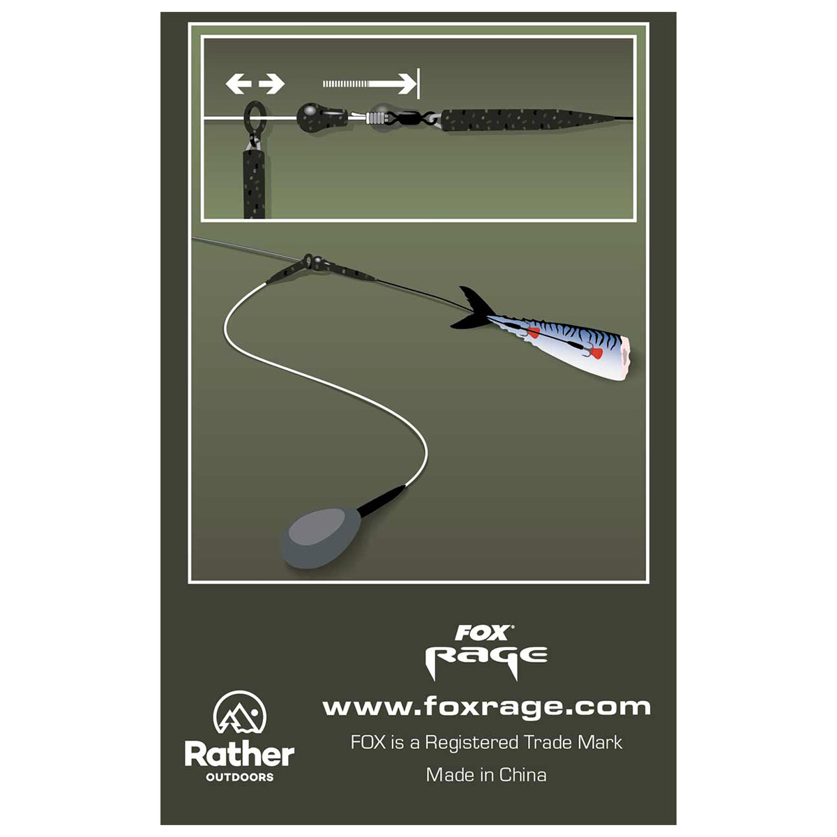 Fox Rage Predator Camo Runings & Bead Kit (Kit de bagues et de perles)