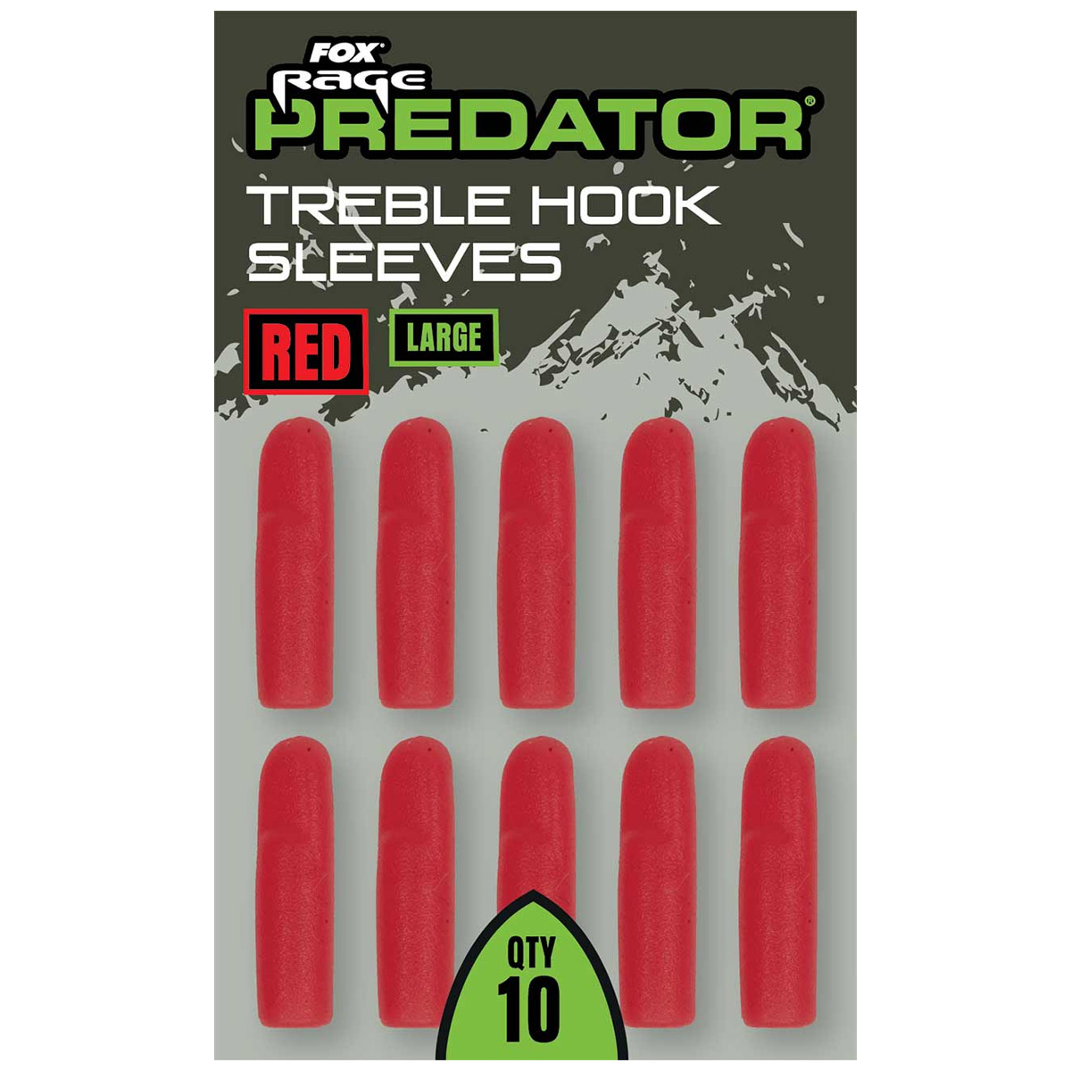 Fox Rage Predator Red Treble Hook Sleeves