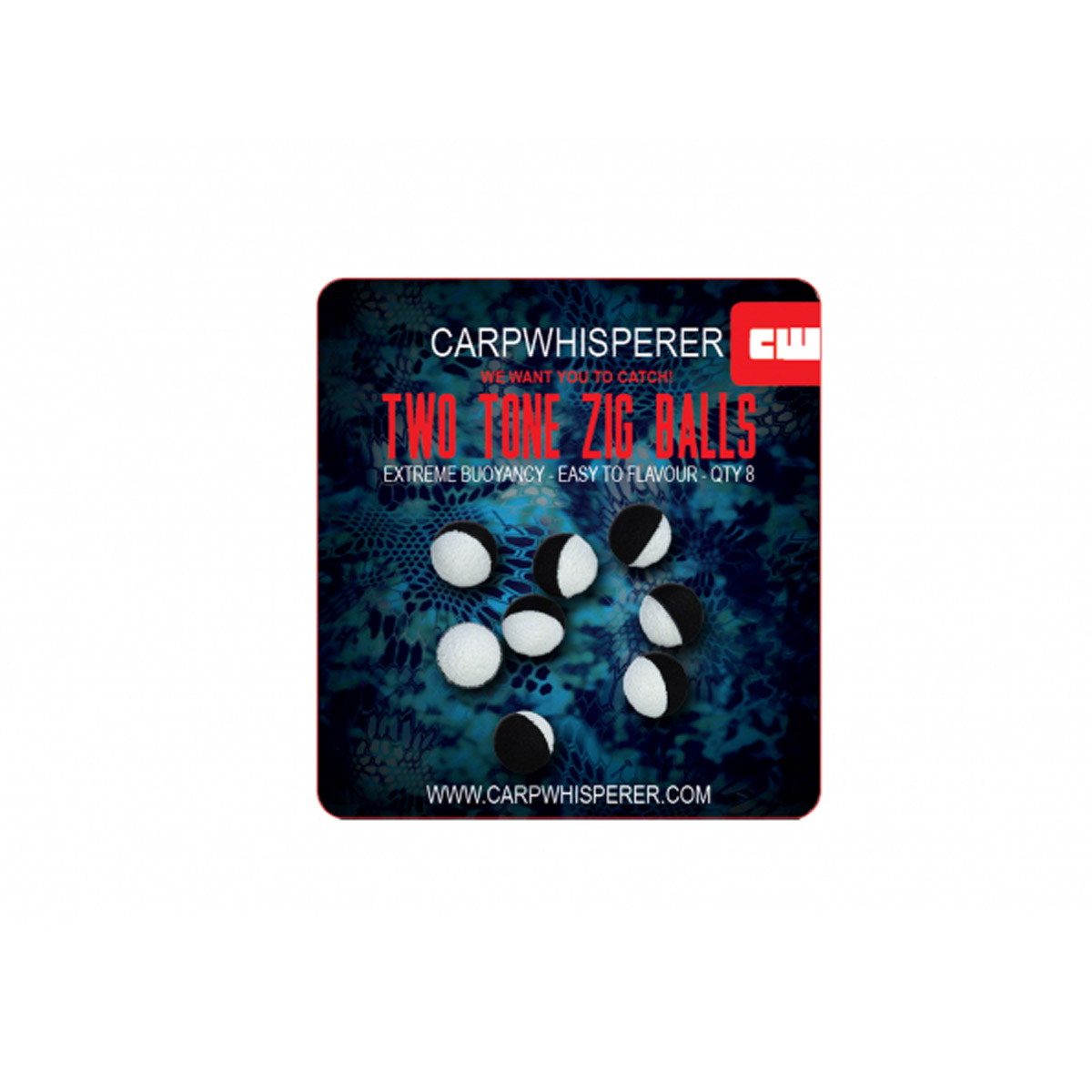 Carp Whisperer - Two Tone Zig Balls - 10 mm