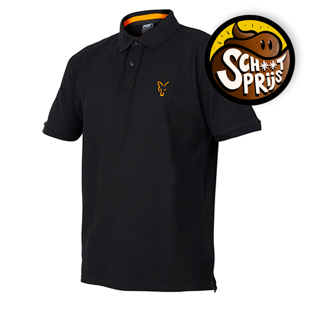 Fox Collection Orange & Black Polo Shirt 