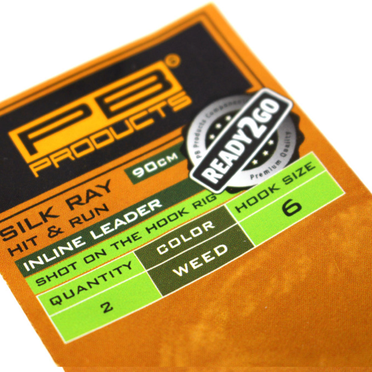 PB Products Ready2Go Inline SR Leader 90 / Shot On The Hook Rig Weed